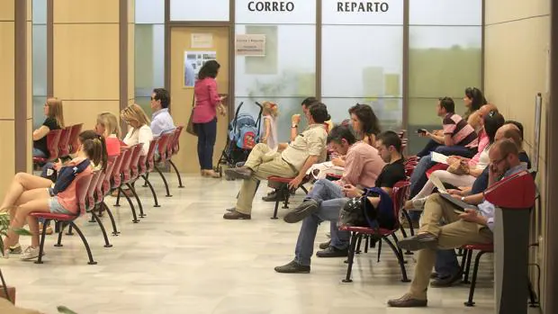 Espera para atención al ciudadano en el Ayuntamiento de Córdoba