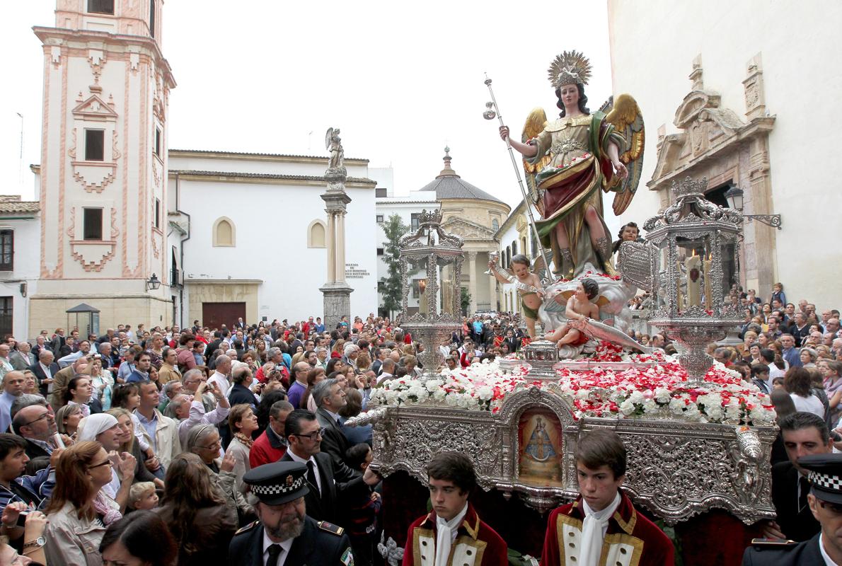 San Rafael, durante su última salida procesional