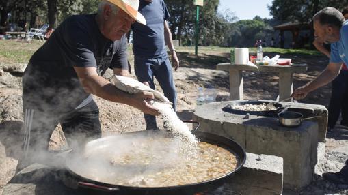 Un perol en el parque periurbano de Los Villares de Córdoba