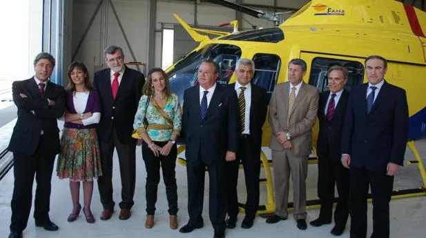 Cargos de la Junta con responsables de Faasa en su sede de Palma del Río
