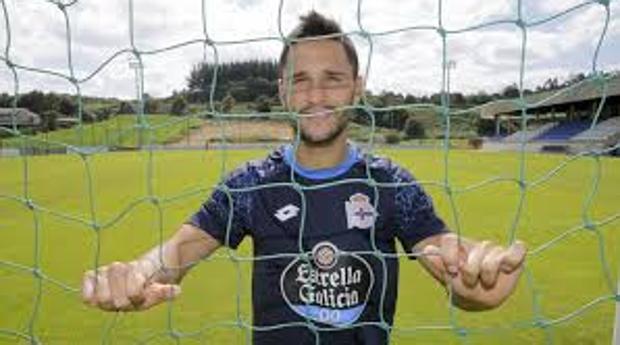 Florin Andone, delantero del Deportivo de la Coruña