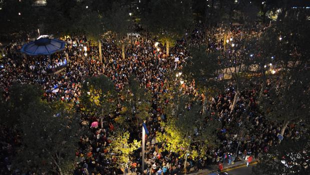 Manifestación contra la fusión hospitalaria en Granada