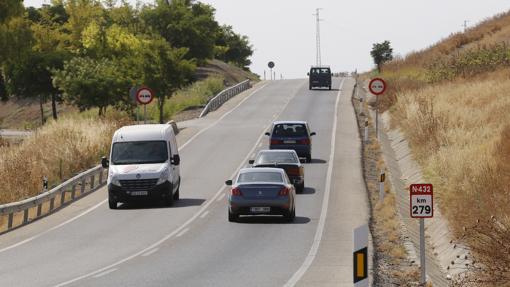 Tráfico en la carretera Badajoz-Granda