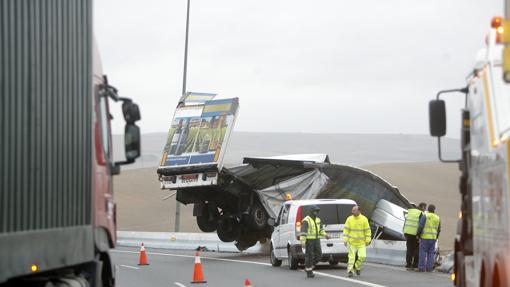 Accidente en la cuesta del Espino