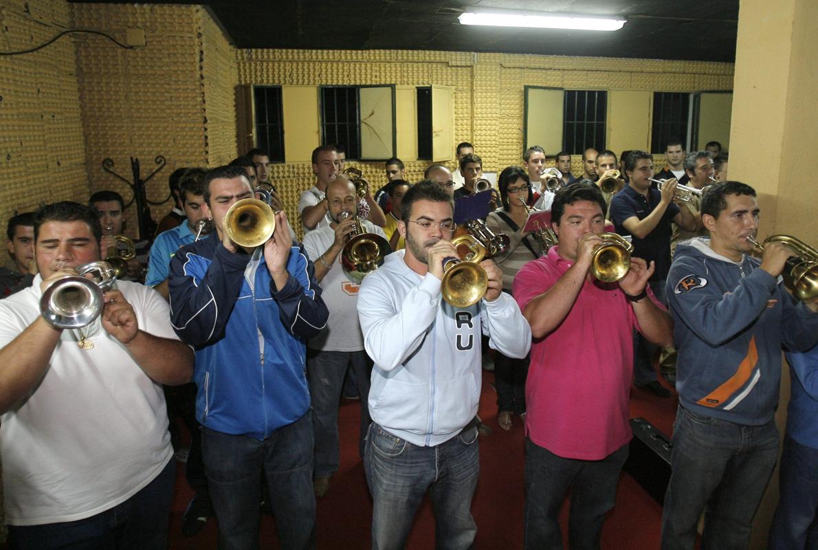 Caído y Fuensanta, durante un ensayo