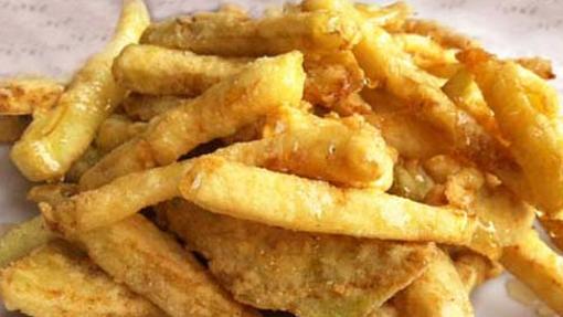 Muestra de unas berenjenas fritas