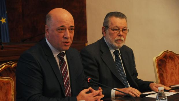 Antonio Ruiz y Salvador Blanco, en la Diputación de Córdoba