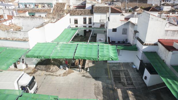 Catas en el parking de Bodegas Campos, comprado a principios de año por Nueva Puerta de la Rivera SL