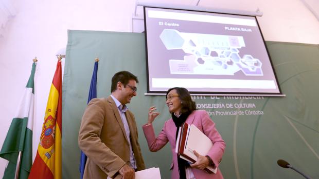 Rosa Aguilar y Pablo García Casado, en una comparencia sobre el C3A