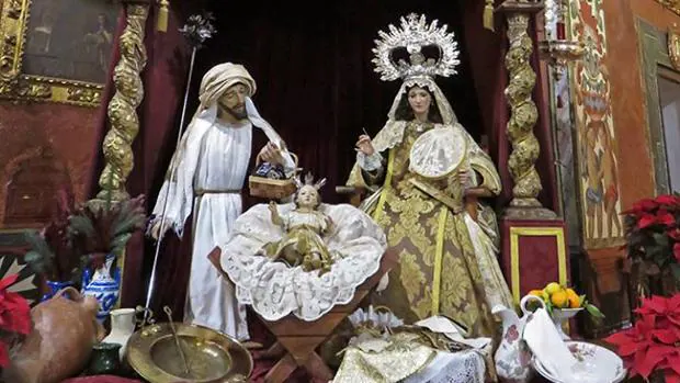Nacimiento instalado en la iglesia conventual de San José (San Cayetano)