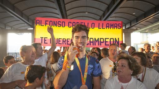 Alfonso Cabello a su llegada a Córdoba