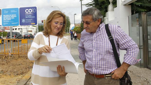 Laura Ruiz con Juan Gregorio, cuando la eduil era responsable de Infraestruturas en el Ayuntamiento