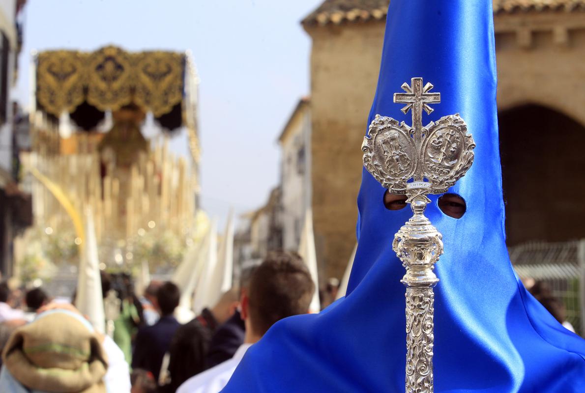 Representación del Prendimiento en el cortejo de la Borriquita