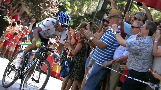 El corredor Esteban Chaves en una prueba de la Vuelta