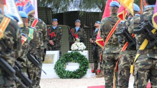 Acto de homenaje en Líbano al cabo Soria