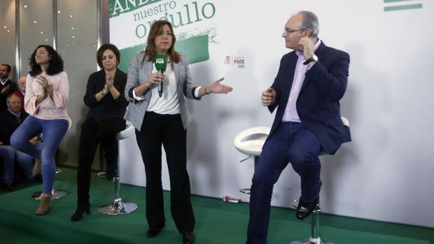 Susana Díaz, en el acto de este lunes en Córdoba junto a Durán y Ambrosio