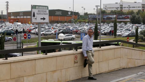 Panorámica del actual parking en el hospital de Córdoba