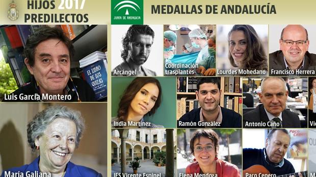 Vida y obra de los galardonados del Día de Andalucía