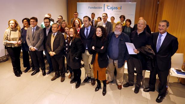 Asistentes al encuentro organizado por la Fundación Cajasol