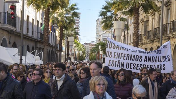 La marea onubense salió a la calle de forma masiva el pasado 15 de enero