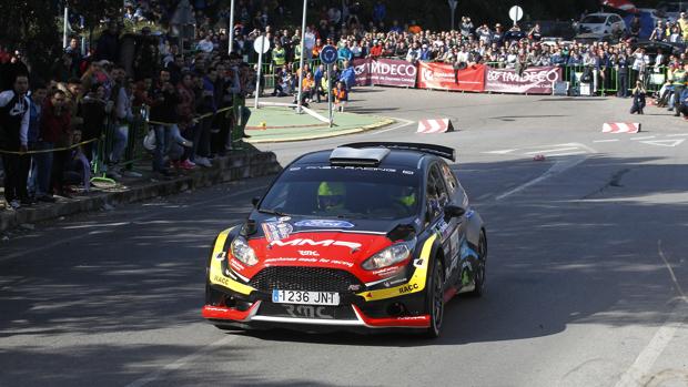 Cristian García, ganador del Rally Sierra Morena, con un Ford Fiesta