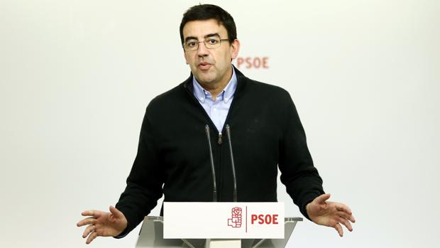 Mario Jiménez, en un acto como portavoz de la Gestora del PSOE