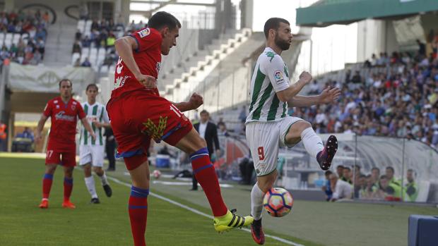 Rodri durante el pasado Córdoba-Numancia