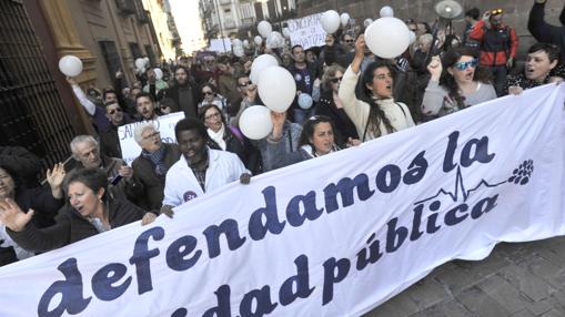 Manifestación en Málaga