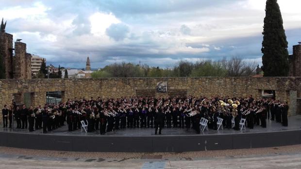 Las Cigarreras y Coronación de Espinas, durante el concierto