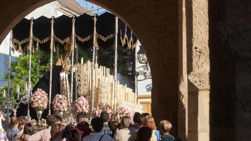 La Virgen de la Piedad, en su paso de palio