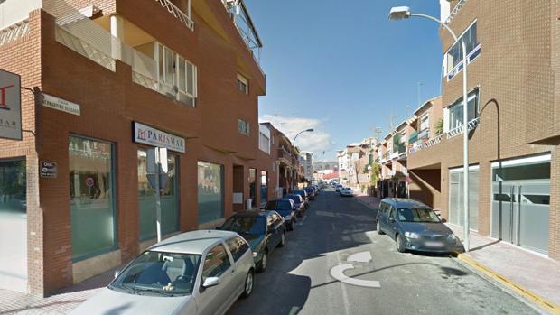 Calle Bernardino Delgado de ALmería, donde se producíanlos atracos a taxistas
