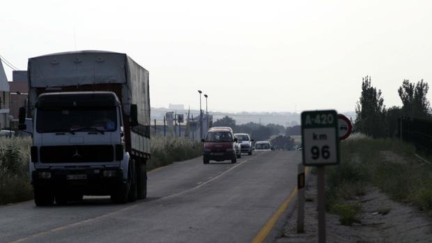 Carretera en el Valle de los Pedroches