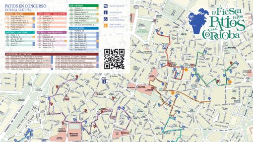 Plano de los Patios de Córdoba 2017