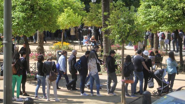 Visitantes al Alcázar de los Reyes Cristianos