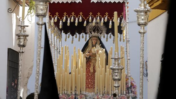 La Virgen del Rocío y Lágrimas, el pasado Miércoles Santo