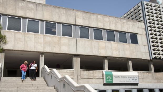 Entrada del hospital Materno-Infantil de Málaga, donde ha sido ingresada la menor