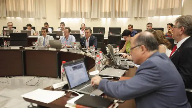 Miembros del Consejo de Gobierno de la UCO, durante una sesión