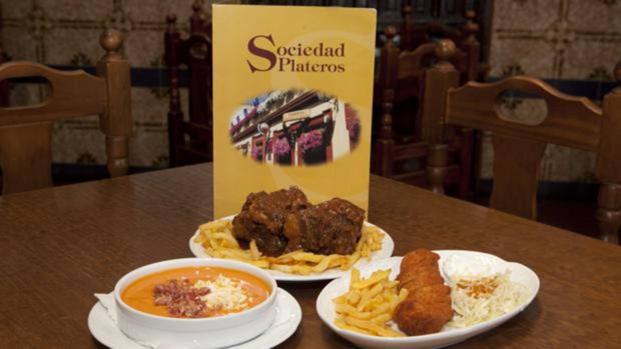 Platos para celiacos preparados en la Taberna Sociedad de Plateros