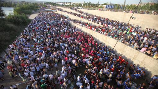 El gran botellón se celebró el miércoles, uno de los días con más asistencias de Cruz Roja