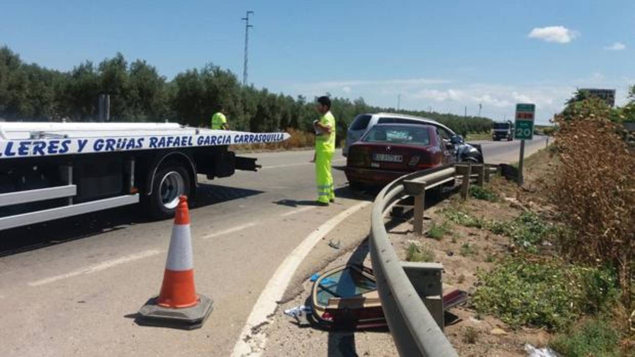 El accidente tuvo lugar en el cruce con la carretera de Jauja