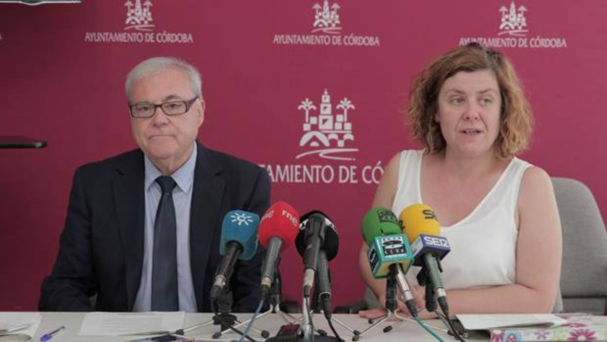 Emilio Aumente y Alba Doblas, tras la renunión