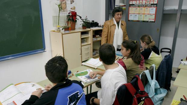 Una clase en un colegio de Córdoba