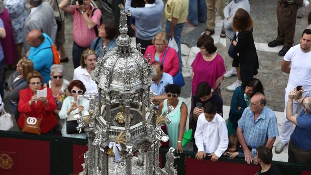 Imagen de la Custodia, en la procesión de 2016