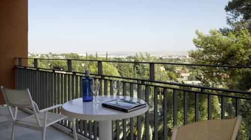 Terraza de una de las «suites» del Parador