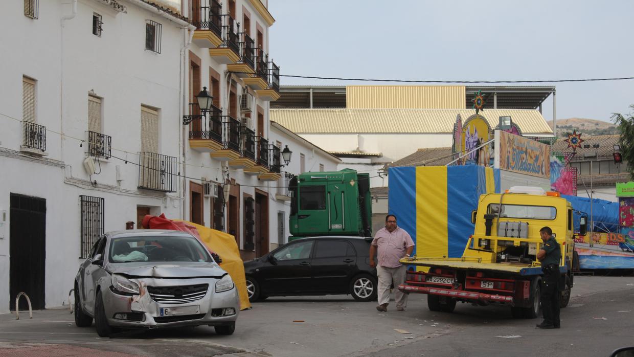 Coche con el que se produjo el atropello el pasado sábado