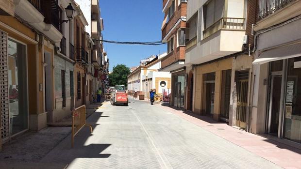 La calle Cruz del Estudiante, otra vez en obras