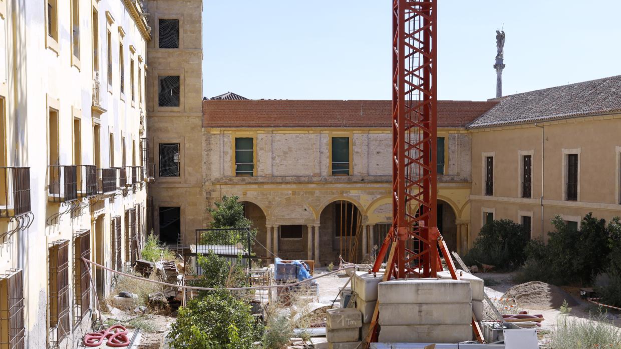 Obras en el solar del Palacio Episcopal