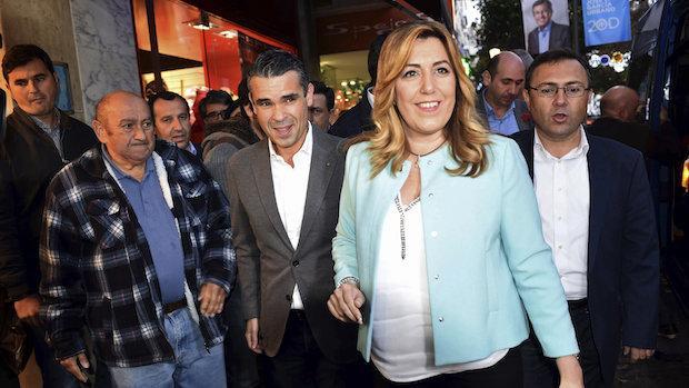 Susana Díaz y José Bernal, alcalde de Marbella