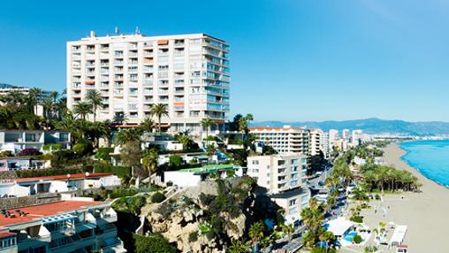 Vista de la playa de Bajondillo (Torremolinos)