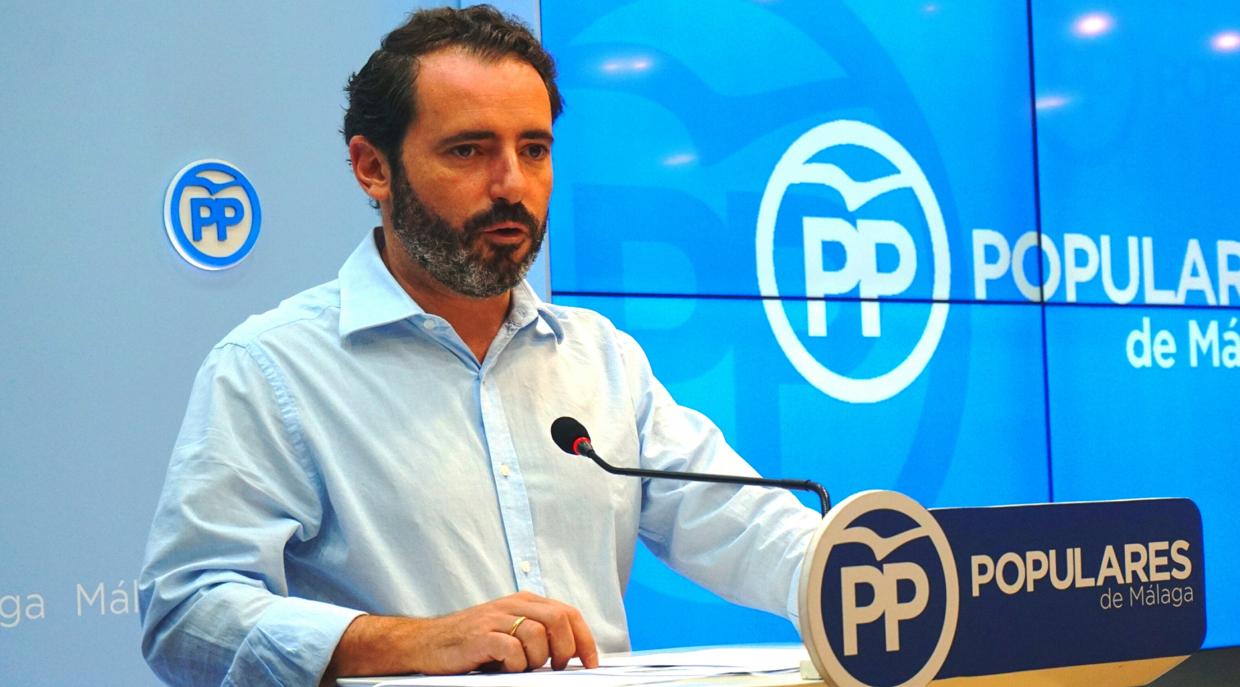 José Ramón Carmona, en la sede del PP de Málaga